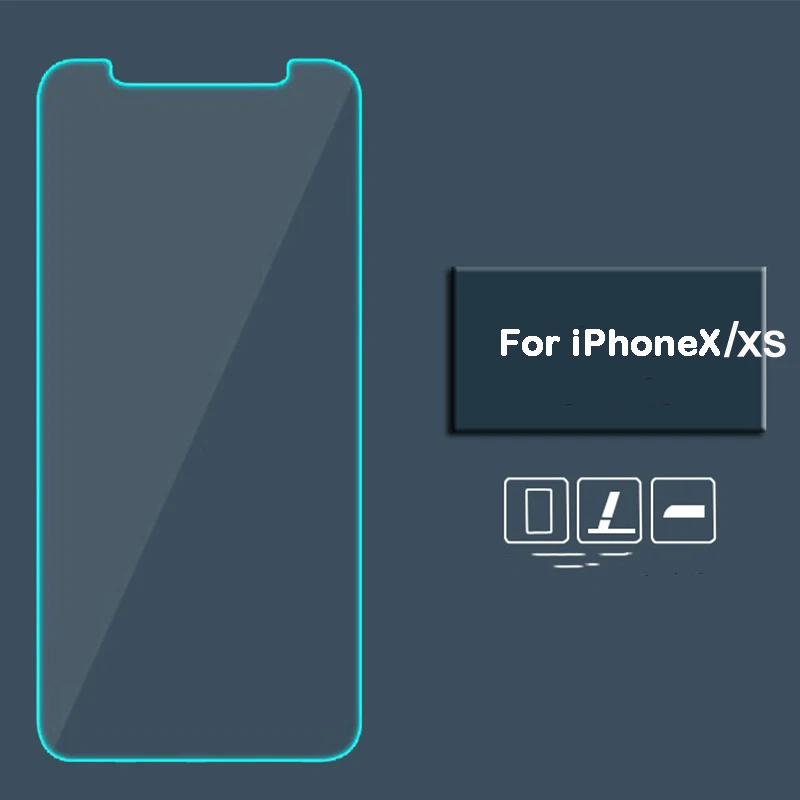 For iPhone X XS Защитное закаленное стекло для iphone 6 7 5 s se 6 6s 8 plus XS 11Pro max XR стекло 8 X защитное стекло на iphone 6s 8 - Цвет: For iPhone X XS