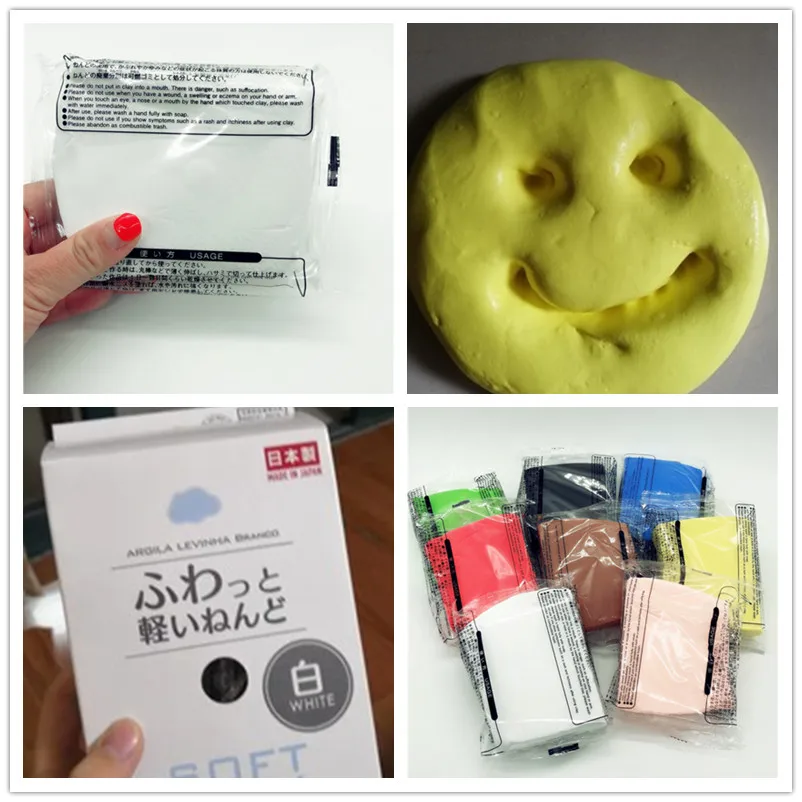 Япония DIY мягкая полимерная глина супер легкий Fimo Cloud Slimes Daiso Clear Slime пушистый легкий моделирование воздуха сухой Сверхлегкий глины