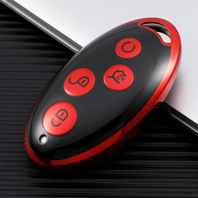 

TPU Car Remote Smart Key Cover Case for BYD Song Max Yuan S7 Qin 80 Key Bag Shell Holder Protedctor Accessories