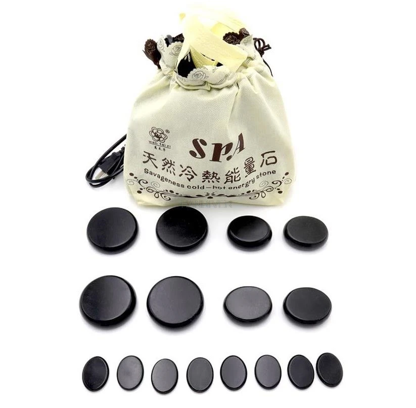 220 В энергетический камень спа горячий набор плагин нагревательный короб вулкан