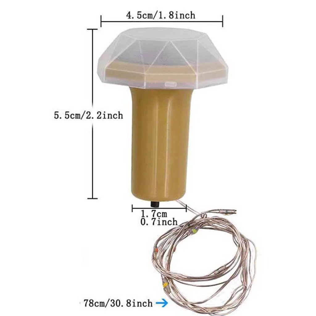 3 шт. Солнечная силовая Бутылка светодиодные блеска в форме пробки медный провод