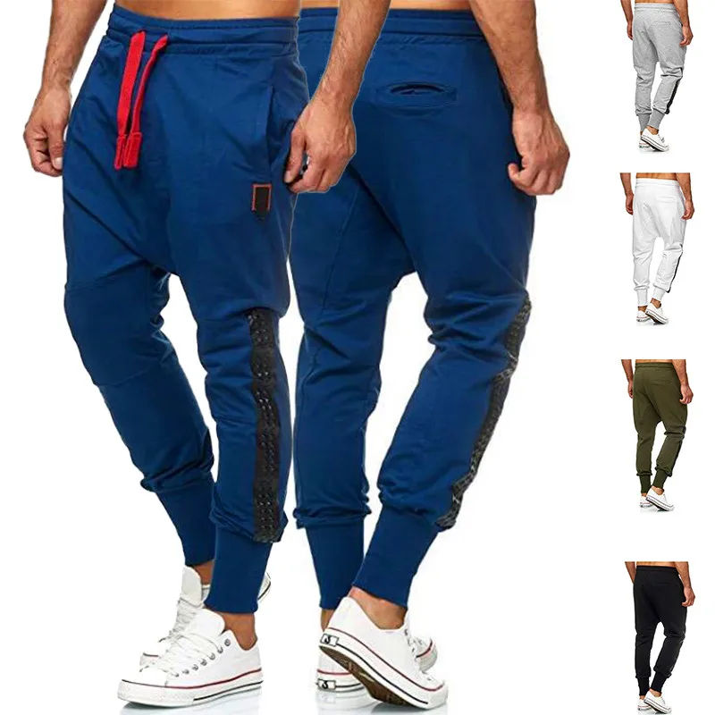 Новинка 2020 мужские спортивные штаны с декоративными строчками Мужские для