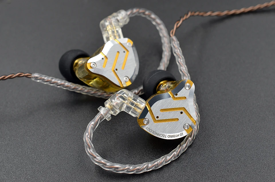 KZ ZS10 Pro металлическая гарнитура 4BA+ 1DD Hybrid 10 драйверов HIFI бас наушники в ухо монитор наушники Спорт шумоподавление наушники