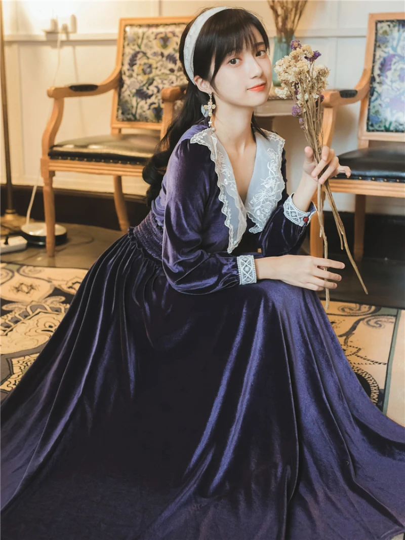 Женское бархатное платье в стиле бохо YAMDI элегантное винтажное праздничное