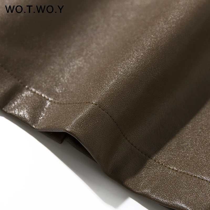 Женская офисная юбка WOTWOY формальная плиссированная до середины икры с бантом