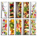 Виниловые наклейки на дверь холодильника, наклейки на дверь холодильника, посудомоечной машины, обои-покрытие