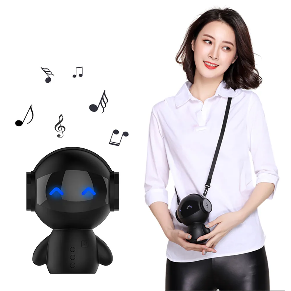 HIPERDEAL портативная bluetooth колонка мини робот Портативная Беспроводная аудио стерео