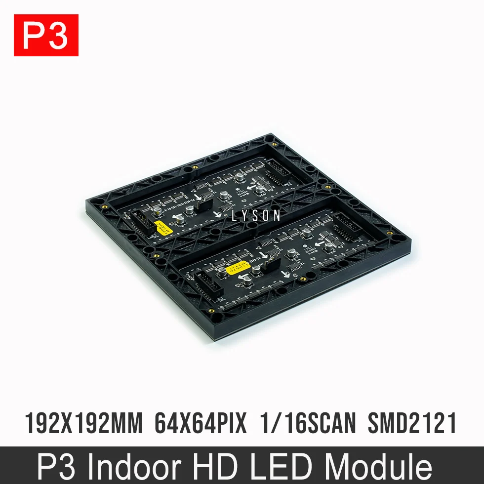 Комнатный полноцветный светодиодный модуль P3 192x192 мм ная панель SMD RGB с высоким