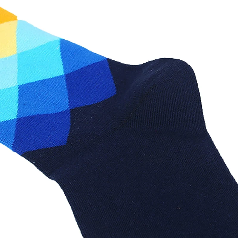 

Men Socks Gradient Male Men Compression Socks Casual Dress Long Socks For Cycling Running