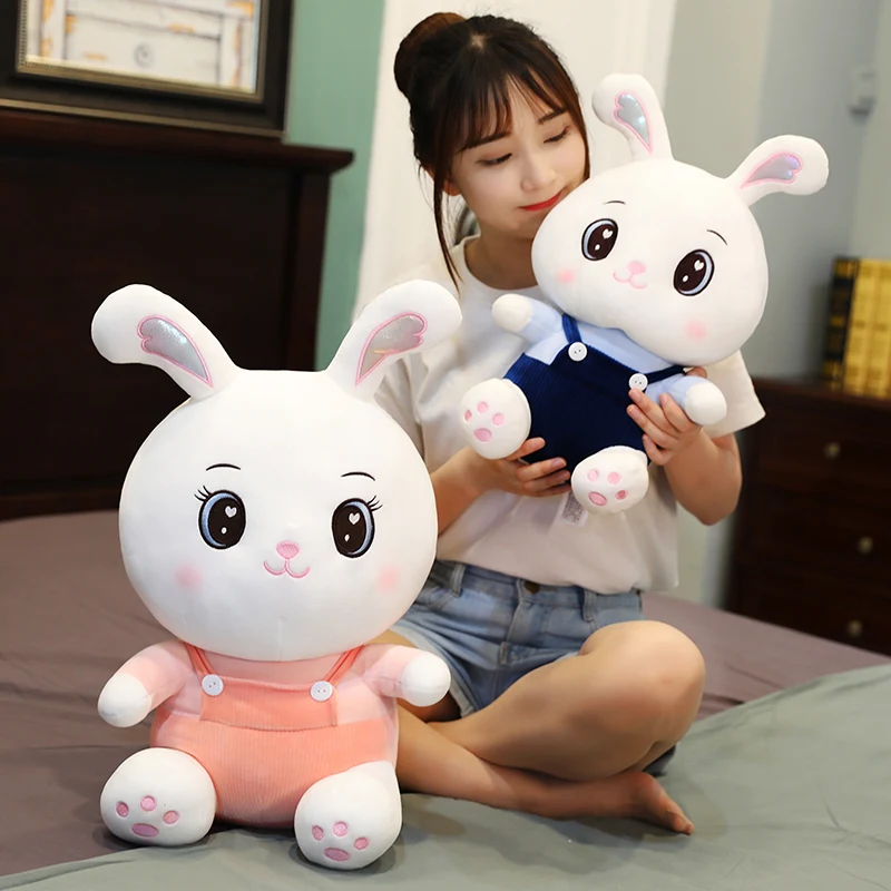

45cm High Quality Kawaii Anime Doll Plush&Stuffed Big Eyes Rabbit Best Birthday Gift Kids Baby Doll Toys
