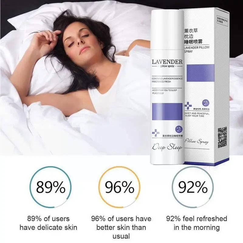 80 мл лучшая ароматерапия спокойный глубокий сон туманная Подушка Лаванда спрей с