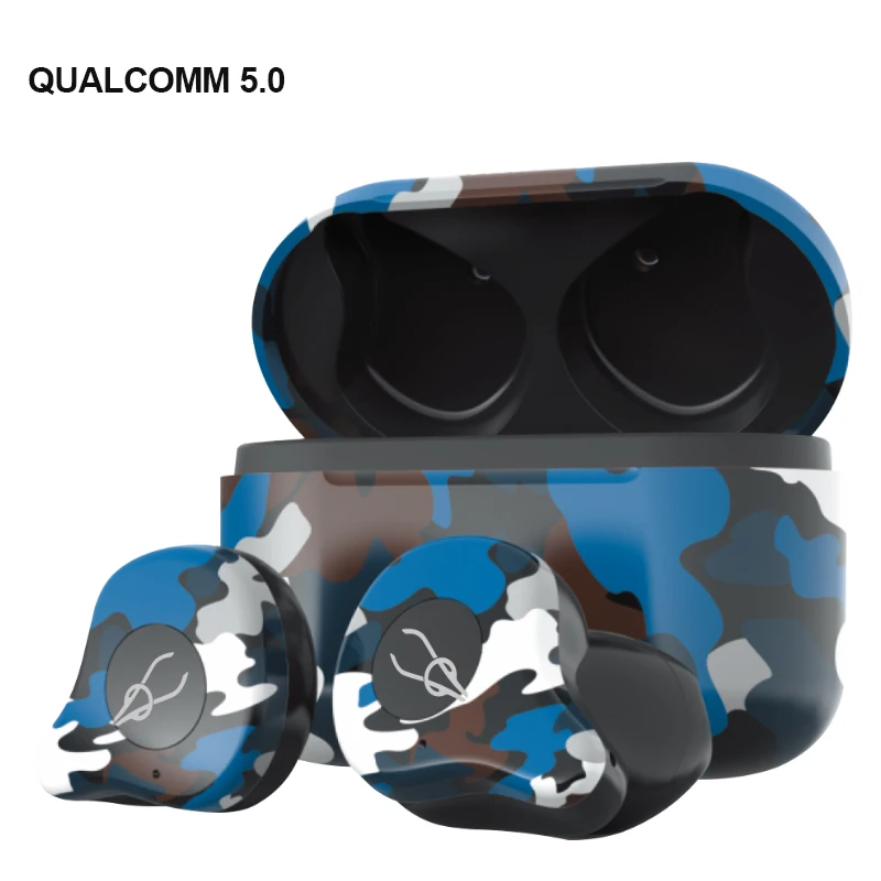 Новинка 5 0 Bluetooth наушники камуфляж AptX модные Hi Fi стерео бас SBC гарнитура с