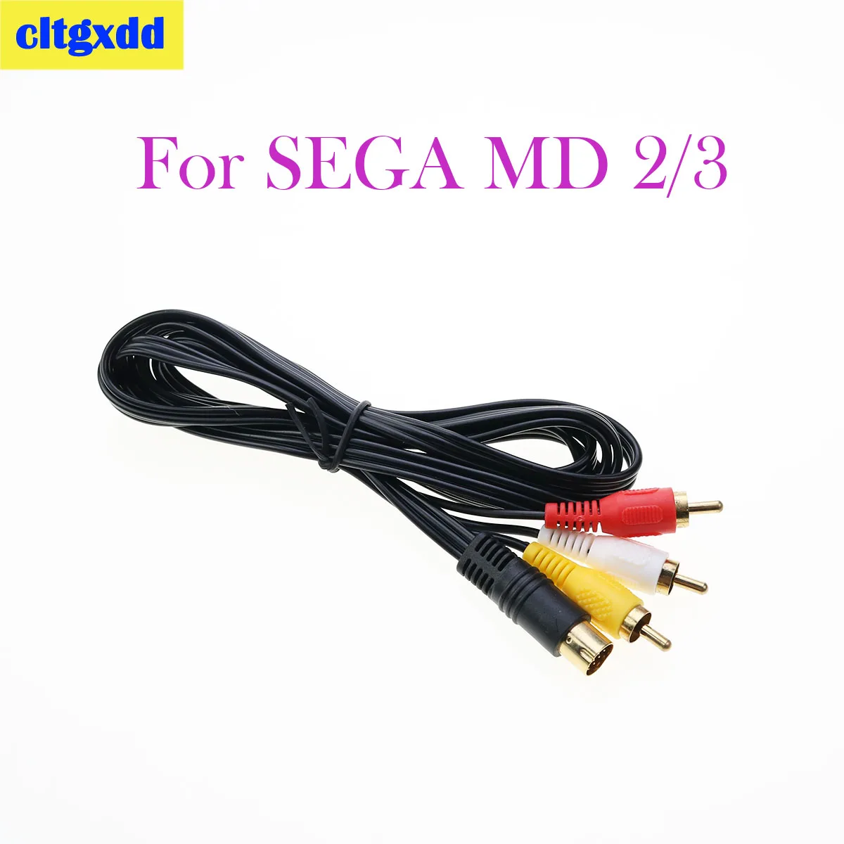 

cltgxdd 1.8M Newest Audio Video AV Gilded Cable Connection for SEGA MD 2/3 AV Cable SEGA MD2 / 3