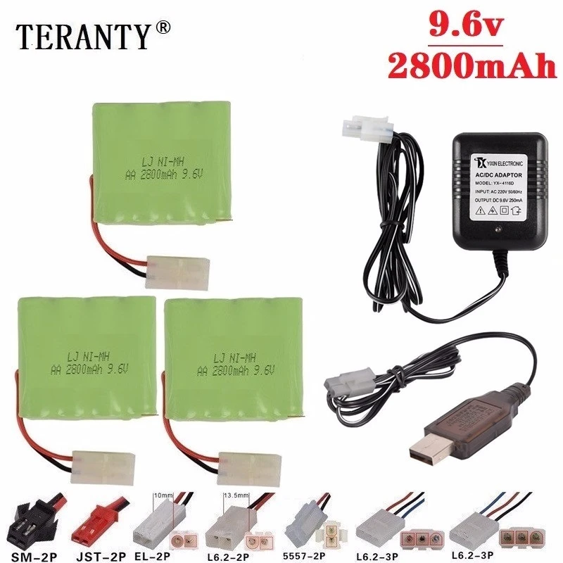 

(M модель) никель-металлогидридный аккумулятор 9,6 в 2800 мА/ч + зарядное устройство 9,6 в для радиоуправляемых игрушечных автомобилей, танков, по...