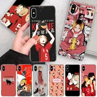 kozume kenma haikyuu anime soft phone case for iphone 11 12 13 pro max xr x xs mini apple 8 7 plus 6 6s se 5s fundas coque shell