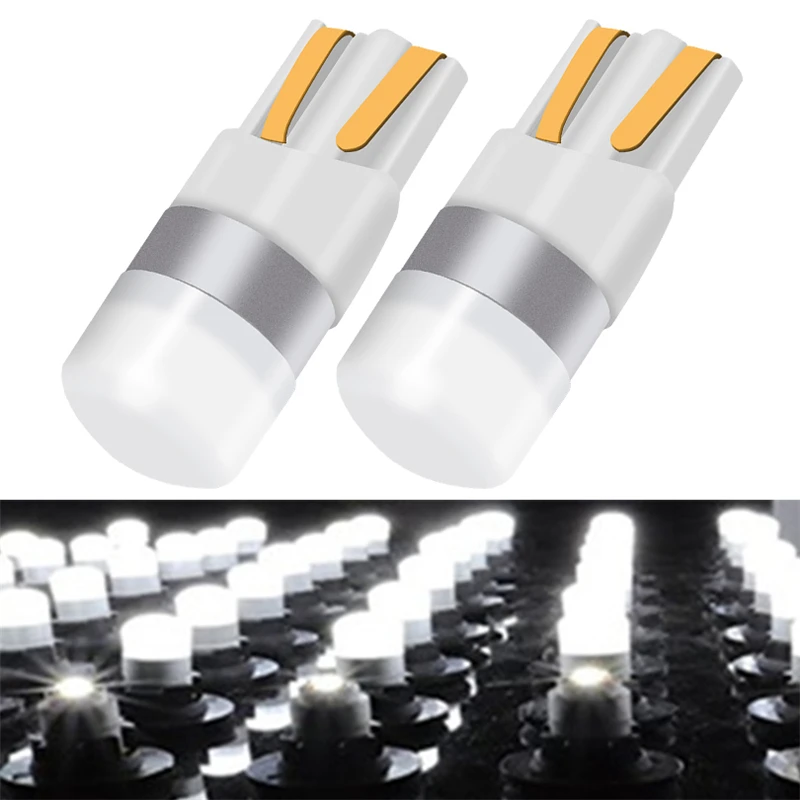 

500PCS T10 LED Bulb W5w 1 LED Car 3030 SMD 194 168 Clearance Lights Reading Interior Auto Lamp Trunk light 12V 6000k