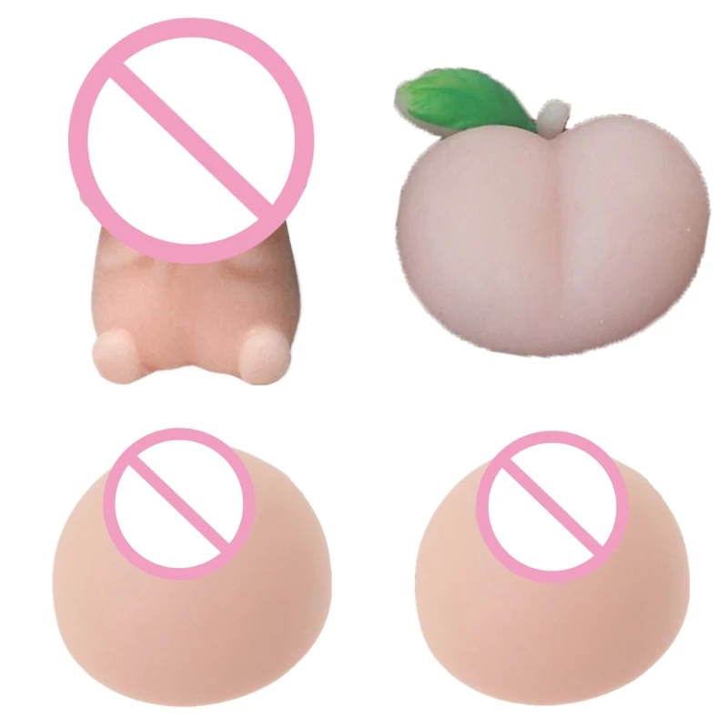 

Peach Ding Ding Shape Toy Stress Relief Toys Slow Rebound PU Decompression 54DF