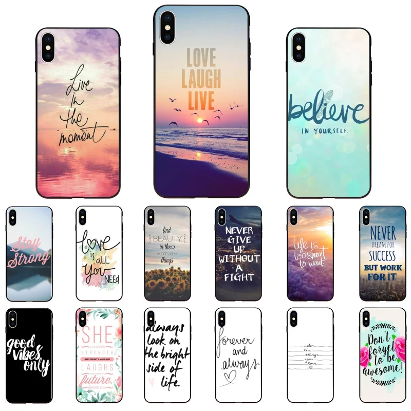 

Beach Mountain Quotes Phone Case for iphone 13 12 11 Pro Max Case For iPhone 12mini XS MAX X XR SE2 8 7 PlusCase