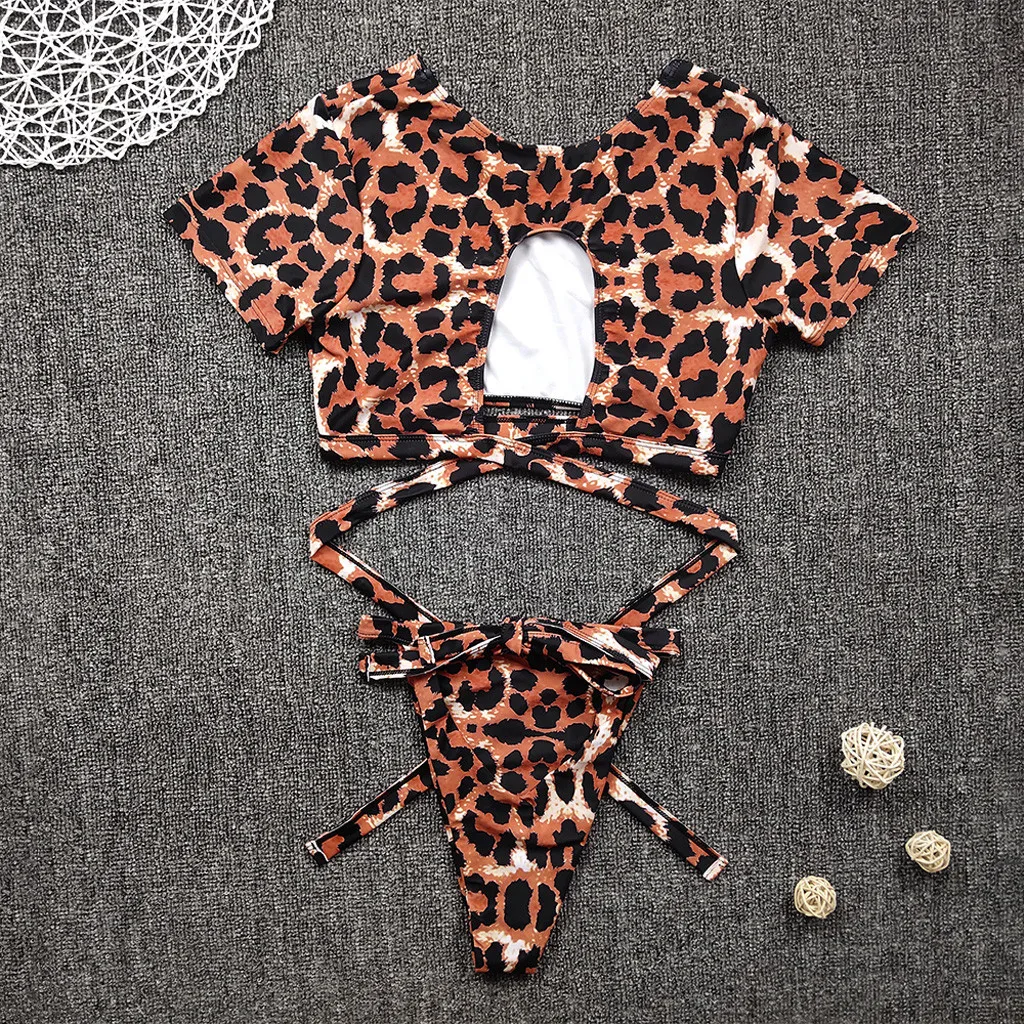 Женское бикини с эффектом пуш ап и высокой талией купальник из двух предметов