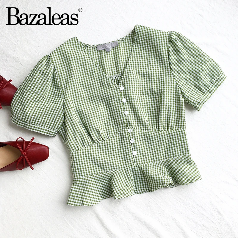 Женская Винтажная Футболка Bazaleas черная облегающая Базовая футболка с