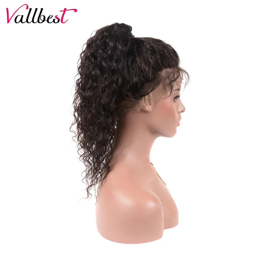Vallbest 13X4 человеческие волосы бразильские передние парики с волнистым кружевом