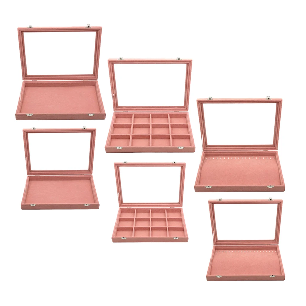 

Velvet Rings Organizer Tray Jewel Display Case Holder Storage Box /Container