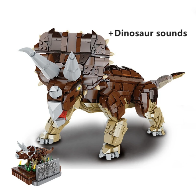 

Triceratops Dinosaur FC6203 Model With Simulation Sound Building Blocks Bricks Technical Set Children Boy Christmas Gift Toys