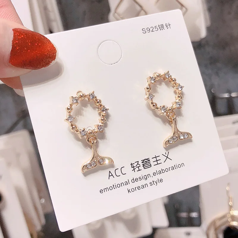 Серебряные иглы длинные женские серьги с жемчугом модные темперамент простые анти-аллергические серьги летние индивидуальные сетчатые украшения - Окраска металла: 1.69
