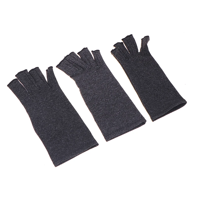 

Arthritic Joint Pain Relief Hand Gloves Therapy Open Fingers Compression Gloves 1 Pair Compression Arthritis Gloves