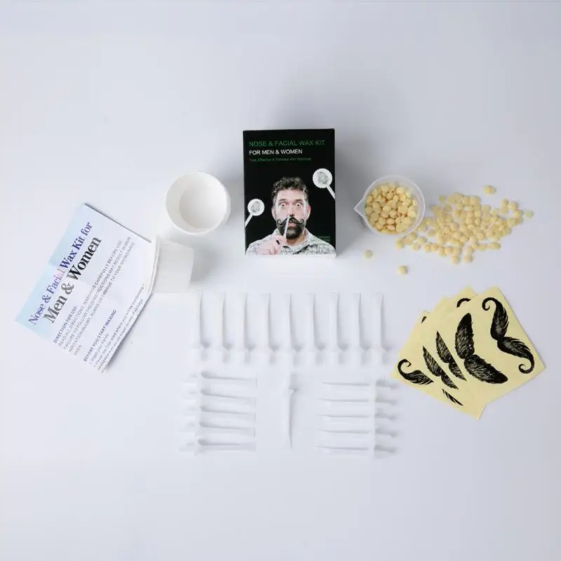 Набор для безболезненного мужского воска удаления волос в носу включает 50 г