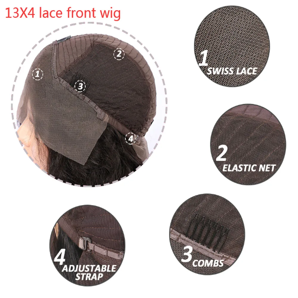 Парик из человеческих волос с Омбре короткий парик коричневым медом светлые