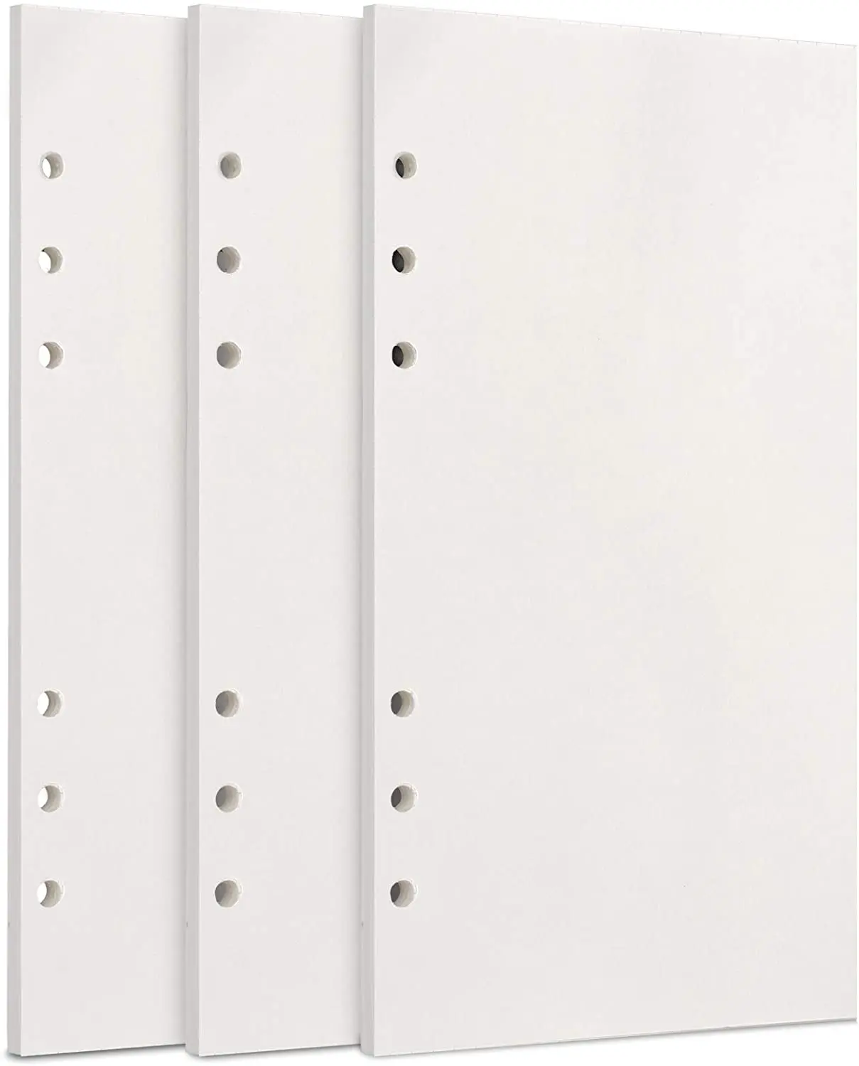 

A6 Replacement Paper, [Pack Of 3] 100GSM Thick Refillable Paper 6-Hole Filling Loose-Leaf Paper 135 Sheets (270 Pages)