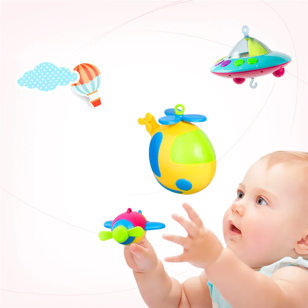 Детские погремушки вращающиеся музыкальные для кроватки детей 0-12 месяцев |