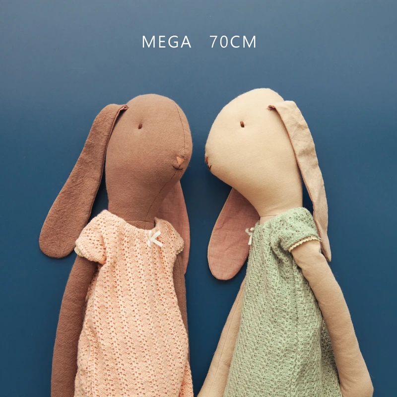 70 см большой кролик хлопковая игрушка милая детская компания игрушки для сна