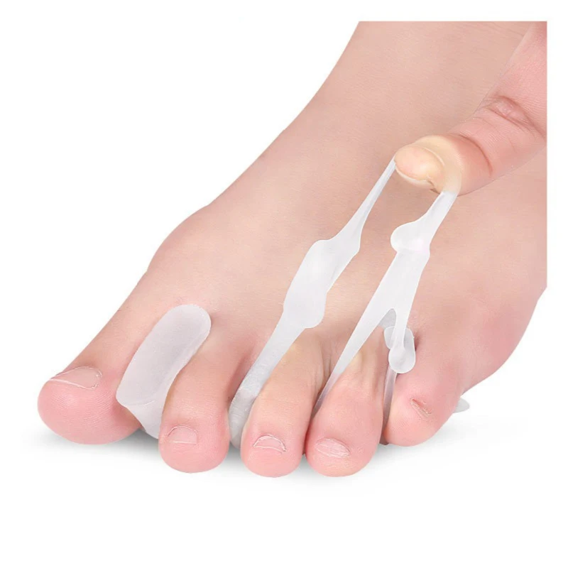 

14pcs/7pairs Straightener Gel Valgus Corrector Silicone Pedicure Separator Orthopedic Pad Bunion Protector For Toes Foot Care