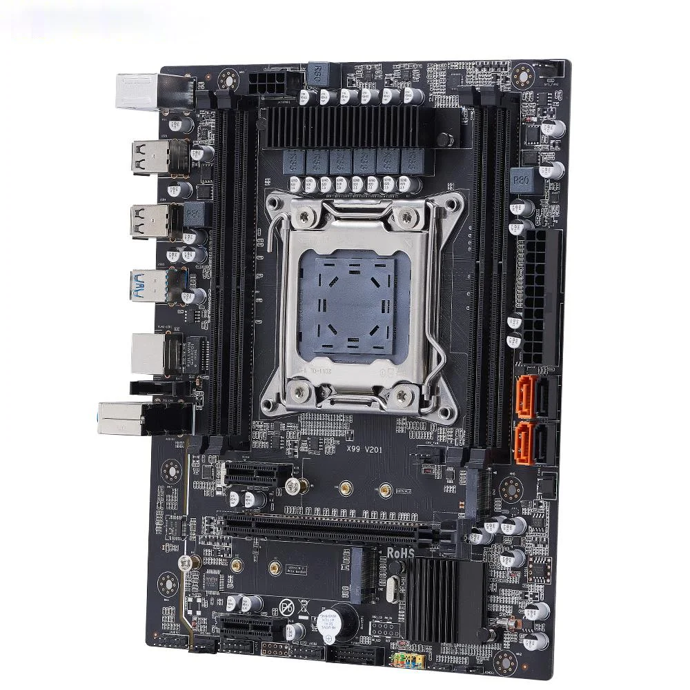 Материнская плата X99 LGA2011 3 V3 V4 с двумя слотами M.2 NVME поддержка четырех каналов DDR4 ECC