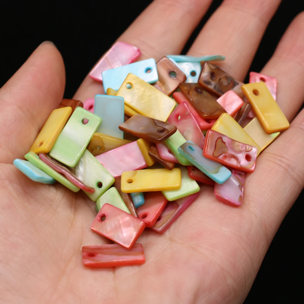 

Wholesale Natural Pearl Shell Beads Loose Shell Bead With Hole for Jewelry Making Diy Necklace Earrings Accessories 8x15mm