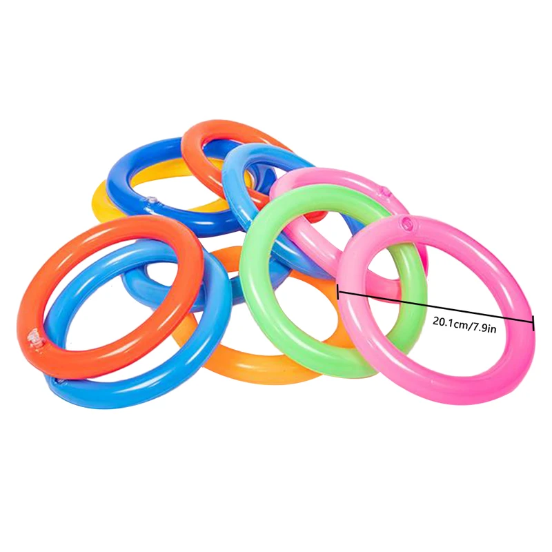 

Cactus Swimming Pool Ring Toss Games Inflatable Pool Toys With 4 Ring Summer Family Outdoor Party Game 2021