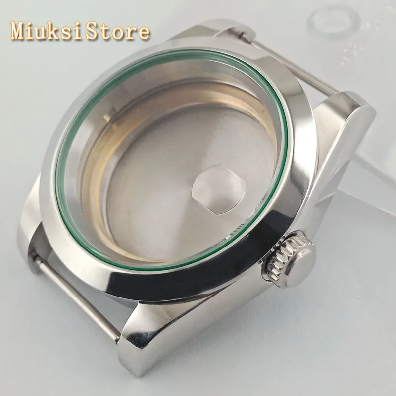 40 мм из нержавеющей стали сапфировое стекло Дата Часы чехол fit ETA 2836 Miyota 82 серии