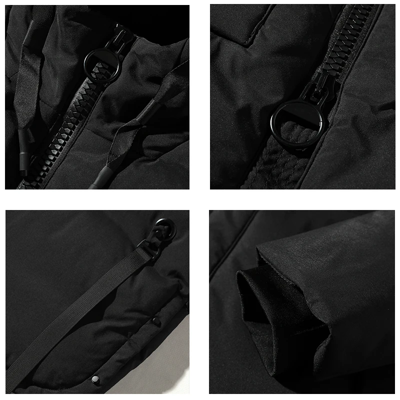 

CHAIFENKO Winter Thick Warm Hooded Long Jacket Parkas Coat Men Autumn New Fashion Streetwear Parka Men Windproof Casual Coat Men