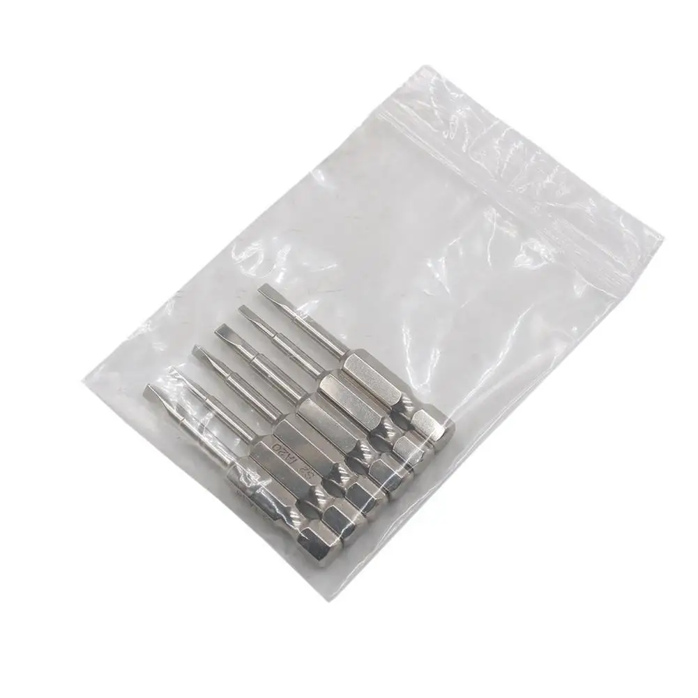 

6pcs 50mm Triangle Magnetic Screwdriver Bits S2 Steel 1/4 inch Hex Screwdriver Electric Head Shank Bit Set DIY Hand Tools