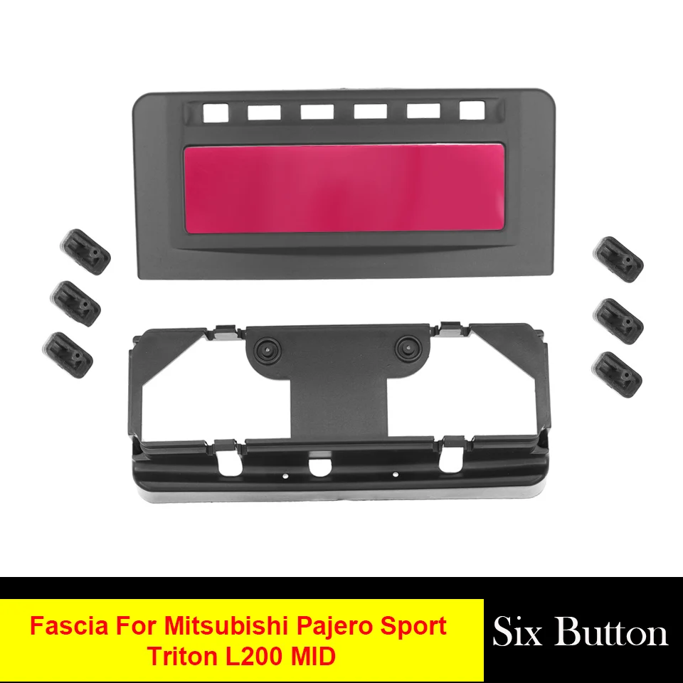 Радиоприемник DVD стерео панель лицевая рамка Fascia Для Mitsubishi Pajero Sport Triton L200 средний