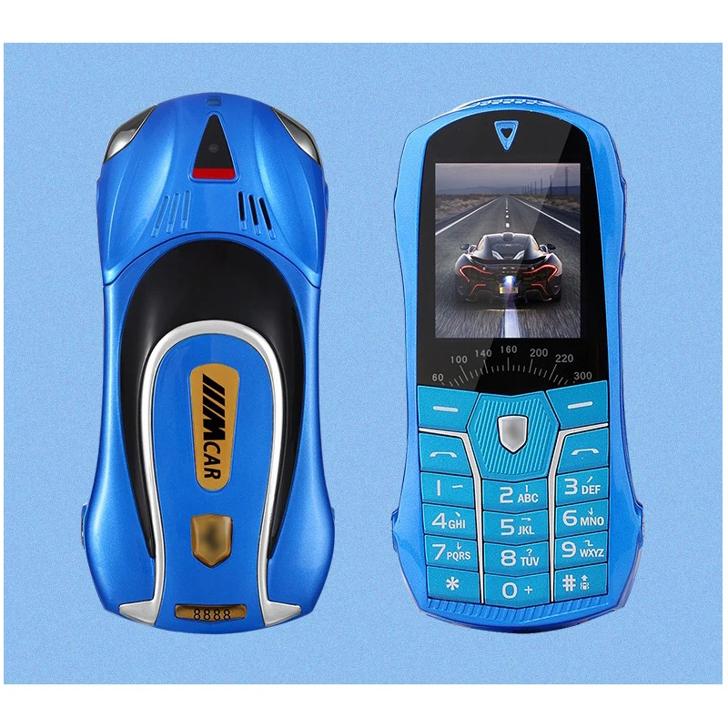 metal body car shape cellphone model flashlight dual sim mini cell mobile phone mp3 fm radio recorder free global shipping