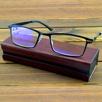 titanium alloy no screws and solder joints fashion reading glasses 0 75 1 1 25 1 5 1 75 2 2 5 2 75 to 4 include pu case
