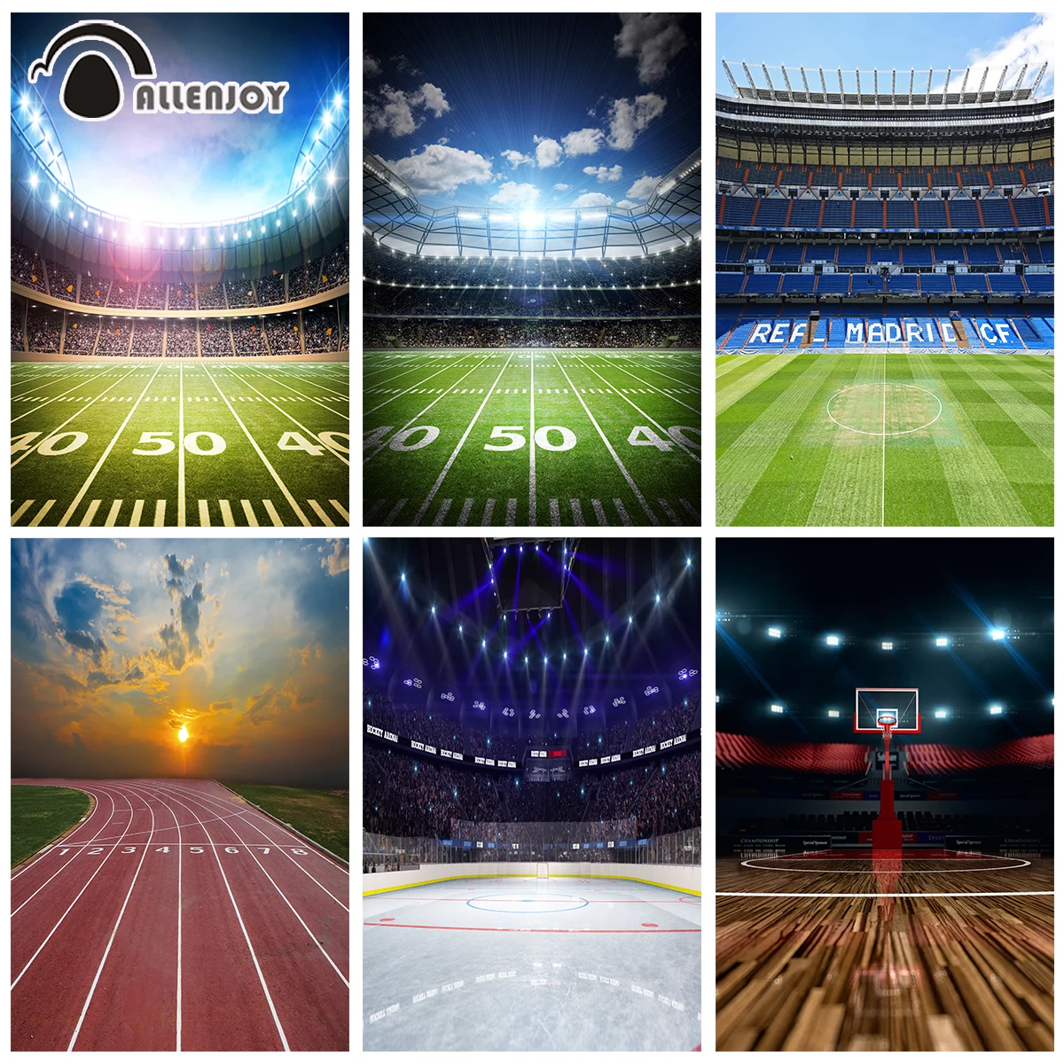 Allenjoy футбольное поле футбольный матч вечерние фоны на заказ Scence Чемпион Кубок