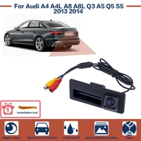car rear view reverse backup camera for audi a4 a4l a8 a8l q3 a5 q5 s5 2013 2014 parking hd night vision