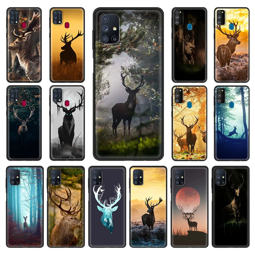 

Deer Hunting Camo Phone Case for Samsung Galaxy M31 Prime M30s M51 M31s M11 M01 A7 A9 2018 M21 F41 Cover Shell