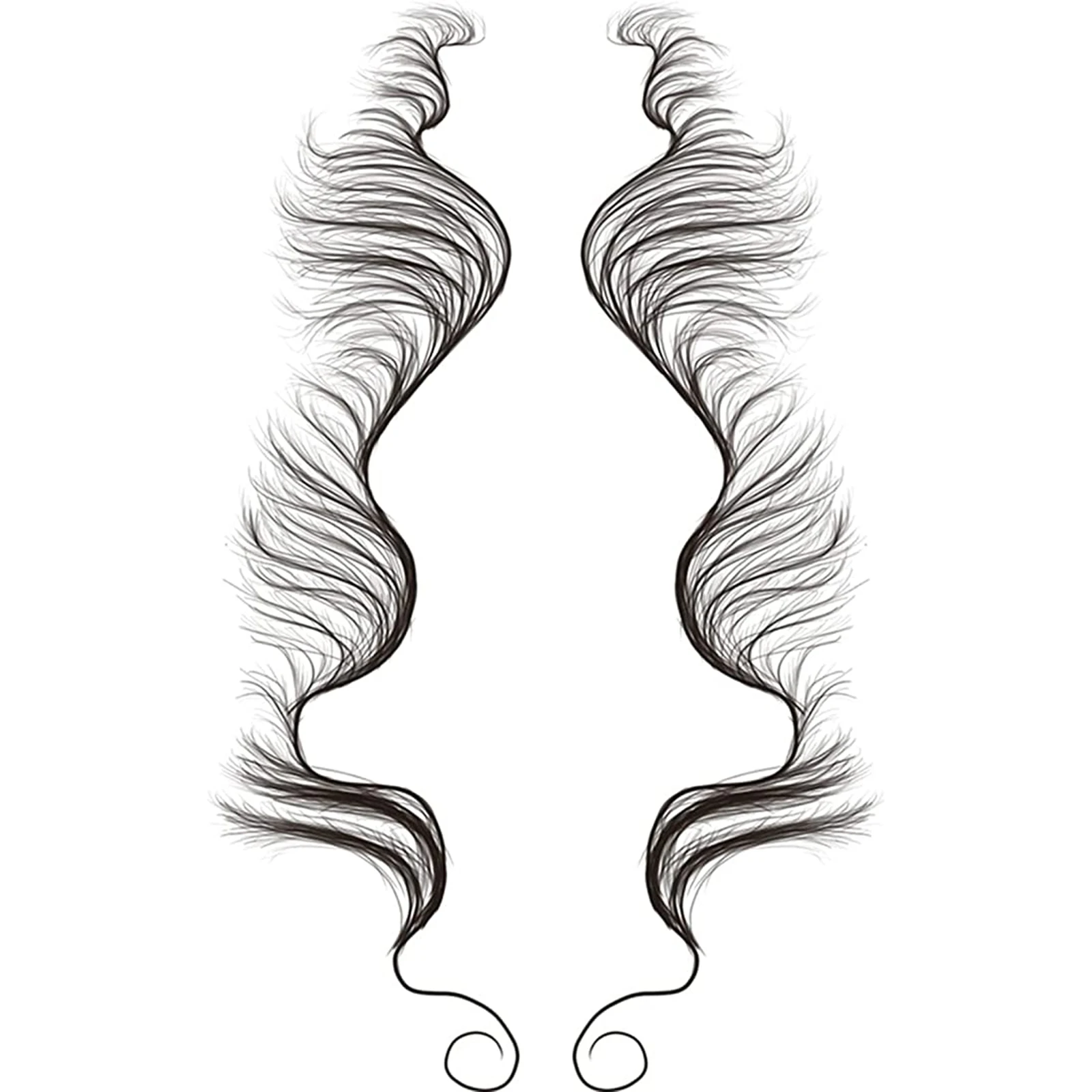 

Hot Baby Hair Edges Tattoo Waterproof Temporary Black Sketchs Realistic Tattoo Stickers For Women FRE-Drop