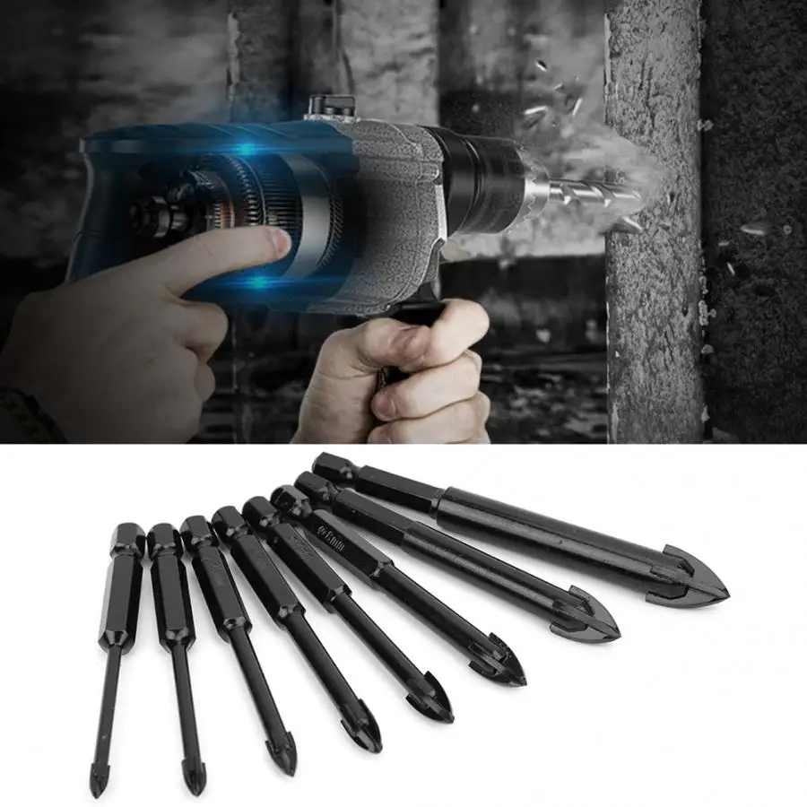 Сверла с шестигранным хвостовиком 8 шт. сверла из высокоуглеродистой стали 3 мм 4 5