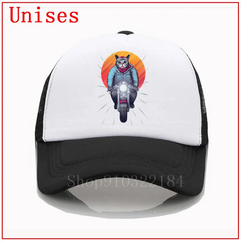 Sunset ездить Caferacer велосипед кошка мужские и женские бейсбольные кепки para hombre